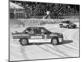 A BMW 325IX During the Chamonix Ice Race, France, 1989-null-Mounted Photographic Print