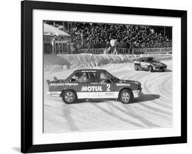 A BMW 325IX During the Chamonix Ice Race, France, 1989-null-Framed Photographic Print