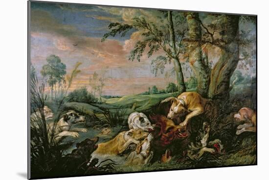 A Boar Hunt-Frans Snyders Or Snijders-Mounted Giclee Print