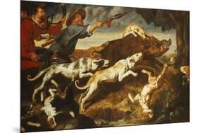 A Boar Hunt-Frans Snyders-Mounted Premium Giclee Print