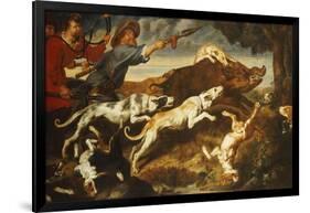 A Boar Hunt-Frans Snyders-Framed Giclee Print