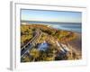 A Boardwalk Curves over the Vegetation on the Dunes in Big Lagoon State Park near Pensacola, Florid-Colin D Young-Framed Photographic Print