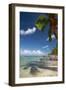 A Boat Floats Along the Sandy Praia Do Carneiros Near Tamamdere, North-Eastern Brazil-Alex Saberi-Framed Photographic Print