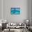 A Boat Is Anchored in the Clear Blue Tropical Waters Off Staniel Cay, Exuma, Bahamas-James White-Framed Stretched Canvas displayed on a wall