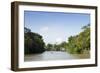 A Boat on an Igarape (Flooded Creek) in the Brazilian Amazon Near Belem, Para, Brazil-Alex Robinson-Framed Photographic Print