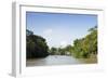 A Boat on an Igarape (Flooded Creek) in the Brazilian Amazon Near Belem, Para, Brazil-Alex Robinson-Framed Photographic Print