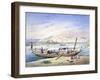 A Boat on the Nile, Egypt, 19th Century-Emile Prisse d'Avennes-Framed Giclee Print