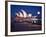 A Boat Passes by the Sydney Opera House, UNESCO World Heritage Site, During Blue Hour-Jim Nix-Framed Photographic Print