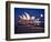 A Boat Passes by the Sydney Opera House, UNESCO World Heritage Site, During Blue Hour-Jim Nix-Framed Photographic Print