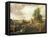 A Boat Passing a Lock-John Constable-Framed Stretched Canvas