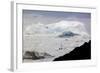 A Boat Sailing on the Pack Ice, Disko Bay, Ilulissat, Groenland-Françoise Gaujour-Framed Photographic Print