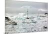 A Boat Sailing on the Pack Ice, Disko Bay, Ilulissat, Groenland-Françoise Gaujour-Mounted Photographic Print