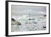 A Boat Sailing on the Pack Ice, Disko Bay, Ilulissat, Groenland-Françoise Gaujour-Framed Photographic Print