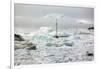 A Boat Sailing on the Pack Ice, Disko Bay, Ilulissat, Groenland-Françoise Gaujour-Framed Photographic Print