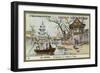 A Boat Trip in Tokyo, Japan-null-Framed Giclee Print