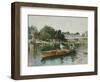 A Boating Party on the Thames at Cookham-Hector Caffieri-Framed Giclee Print