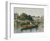 A Boating Party on the Thames at Cookham-Hector Caffieri-Framed Giclee Print