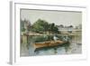 A Boating Party on the Thames at Cookham-Hector Caffieri-Framed Giclee Print