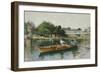 A Boating Party on the Thames at Cookham-Hector Caffieri-Framed Giclee Print