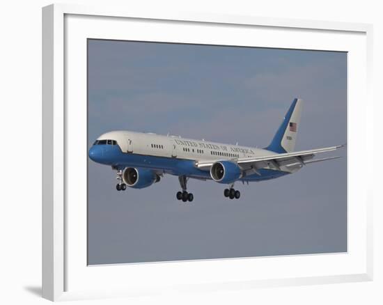 A Boeing C-32A of the 89th Airlift Wing, in Flight Over Germany-Stocktrek Images-Framed Photographic Print