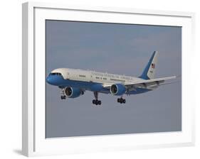 A Boeing C-32A of the 89th Airlift Wing, in Flight Over Germany-Stocktrek Images-Framed Photographic Print
