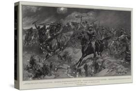 A Boer Cavalry Charge, the Fight at Brakenlaagte-John Charlton-Stretched Canvas