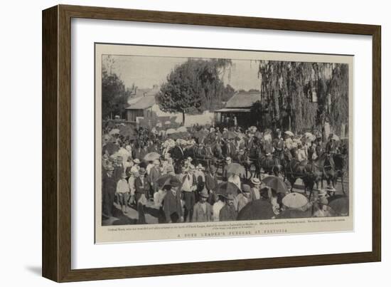 A Boer Leader's Funeral at Pretoria-null-Framed Giclee Print