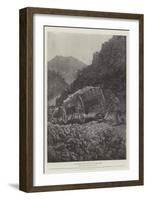 A Boer Method of Getting Wagons Down Steep Places-Henry Charles Seppings Wright-Framed Giclee Print