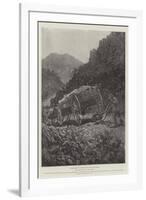 A Boer Method of Getting Wagons Down Steep Places-Henry Charles Seppings Wright-Framed Giclee Print