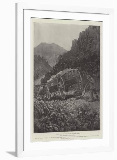 A Boer Method of Getting Wagons Down Steep Places-Henry Charles Seppings Wright-Framed Giclee Print