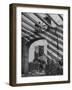 A Bomb Damaged Building and Reconstruction-null-Framed Photographic Print