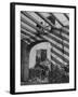 A Bomb Damaged Building and Reconstruction-null-Framed Photographic Print