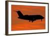 A Bombardier Challenger Cl-600 Private Jet in Flight over Italy-null-Framed Photographic Print