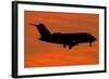 A Bombardier Challenger Cl-600 Private Jet in Flight over Italy-null-Framed Photographic Print
