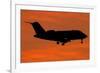 A Bombardier Challenger Cl-600 Private Jet in Flight over Italy-null-Framed Photographic Print