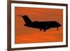 A Bombardier Challenger Cl-600 Private Jet in Flight over Italy-null-Framed Photographic Print