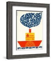 A Book of Stamps for Your Holiday - Postcards Now on Sale-Trevor Marchant-Framed Art Print