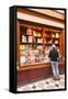 A Book Shop in Passage Jouffroy, Central Paris, France, Europe-Julian Elliott-Framed Stretched Canvas