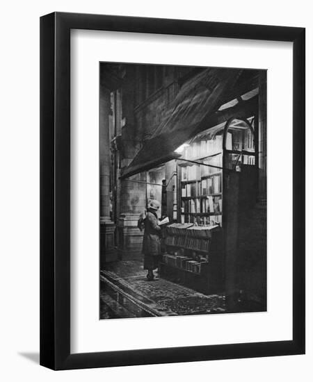 A Bookshop in Bloomsbury, London, 1926-1927-HW Fincham-Framed Premium Giclee Print