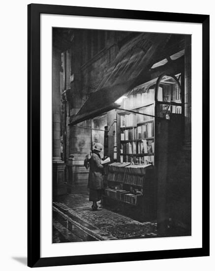 A Bookshop in Bloomsbury, London, 1926-1927-HW Fincham-Framed Premium Giclee Print