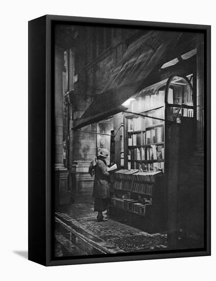 A Bookshop in Bloomsbury, London, 1926-1927-HW Fincham-Framed Stretched Canvas