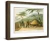 A Boosh-Wannah Hut Plate 7 from "African Scenery and Animals"-Samuel Daniell-Framed Giclee Print