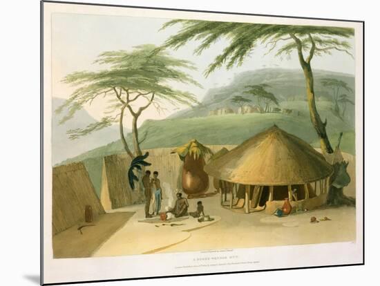 A Boosh-Wannah Hut Plate 7 from "African Scenery and Animals"-Samuel Daniell-Mounted Giclee Print
