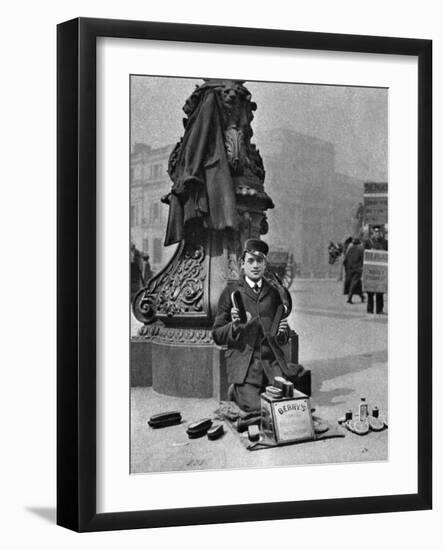 A Bootblack, London, 1926-1927-McLeish-Framed Giclee Print