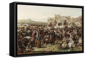 A Border Fair, C.1865-John Ritchie-Framed Stretched Canvas