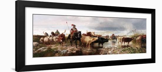 A Border Raid on an English Castle, 1880-Richard Beavis-Framed Giclee Print