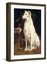 A Borzoi by a Chair-St. George Hare-Framed Giclee Print