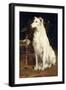 A Borzoi by a Chair-St. George Hare-Framed Giclee Print