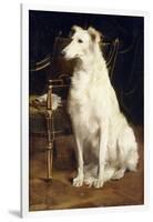 A Borzoi by a Chair-St. George Hare-Framed Giclee Print