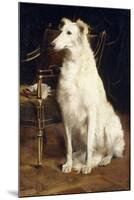 A Borzoi by a Chair-St. George Hare-Mounted Giclee Print